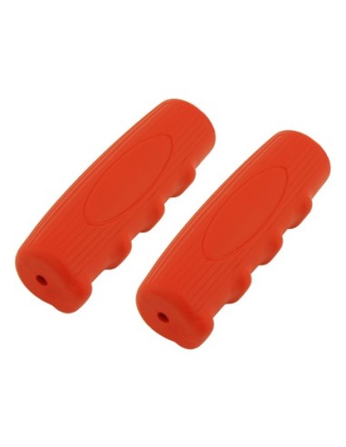 Grips 7/8 long 116mm Kraton Rubber 0214 Red.